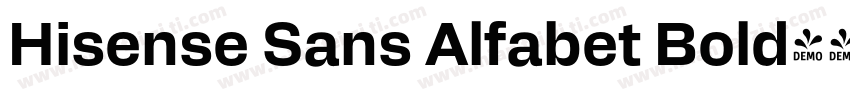 Hisense Sans Alfabet Bold字体转换